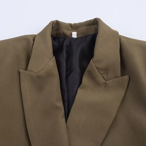Áo <span class=keywords><strong>blazer</strong></span> thêu tay kiểu Pháp hai hàng khuy dành cho nữ ngoại thương - Product Image 4