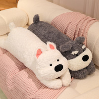 Peluche West Highland White Terrier, chiot en peluche, animal en coton PP, hauteur 100-150 cm, super confort pour la Saint-Valentin
