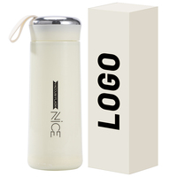 Tasse à eau en verre isolant Olerd 400 ml avec poignée, pierre colorée pour boissons chaudes, idéale comme cadeau