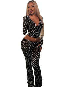 Nuovi Completi Trendy da Donna: <span class=keywords><strong>Giacca</strong></span> Crop con Cappuccio Stampata <span class=keywords><strong>e</strong></span> Pantaloni Lunghi, Set Casual a Due Pezzi con Cappuccio, Abbigliamento Femminile 2026 - Product Image 5