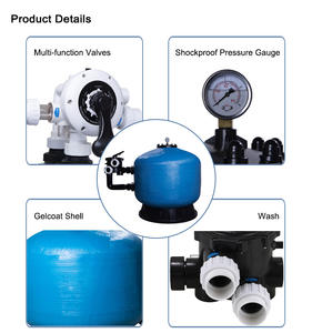 Filtres à sable en fibre de verre Topguy AW400 série SS pour piscines <span class=keywords><strong>hors</strong></span> <span class=keywords><strong>sol</strong></span> et enterrées, 1 HP, débit de 147,1 gpm - Product Image 6