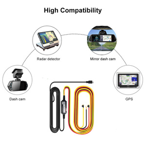 Smart 4 réglages Protection basse tension 5V Parking Guard Chargeur Adaptateur Type-C 3 Lead ACC Hardwire Kit Dash Cam - Product Image 2