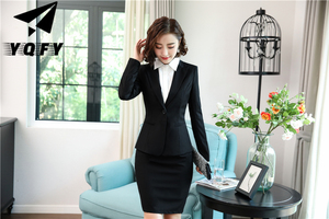 Prezzo di fabbrica da <span class=keywords><strong>donna</strong></span> Design del vestito di moda per ufficio da <span class=keywords><strong>donna</strong></span> uniforme con scollo a V - Product Image 4