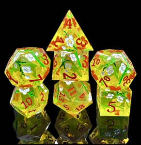 Juego de Dados Poliédricos de Resina de Lujo Personalizados por el Fabricante, Dados RPG con Bordes Afilados, Mysterious Space, 7 Piezas, Duraderos y Ecológicos - Product Image 3