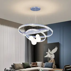 Modern Crystal Raindrop Chandelier Lighting Flush Mount LED Ceiling Light Fixture Pendant Lamp for Dining Room Bathroom Bedroom