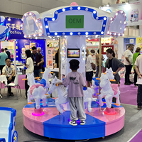 Manège miniature pour enfants, directement de l'usine, à monnayeur, avec lumières LED, pour centre commercial