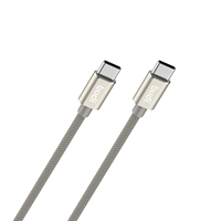 Câble de charge rapide Budi Pd65w ultra-fin plat Type-C vers Type-C Ip 1m 3ft Câble de données tressé en nylon Chargeur Câble USB C