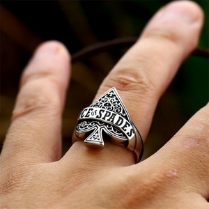 Nordic Vintage Hoop <b>Ring</b> Jewelry Stainless Steel Heart Finger <b>Rings</b> <b>Men</b> - Product Image 4