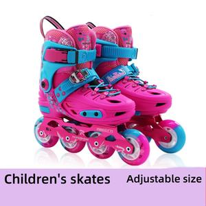 <span class=keywords><strong>Patines</strong></span> en línea ajustables para niños, hombres y mujeres con chasis de aluminio, suela de cuero, <span class=keywords><strong>ruedas</strong></span> de aleación, compre zapatos de <span class=keywords><strong>patines</strong></span> intermitentes - Product Image 2