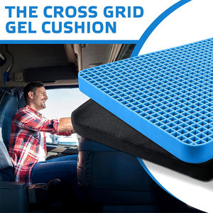 Hot bán TPE làm mát Gel ghế đệm cao cấp Bộ nhớ bọt Coccyx Gel ghế đệm để giảm đau - Product Image 3