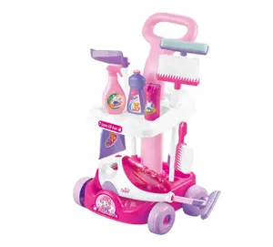 funny cart toys vacuum cleaner kids cleaning set pretend play