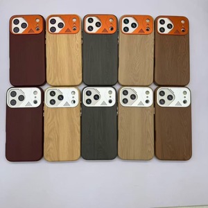 เคสโทรศัพท์กันกระแทกแบบแม่เห<span class=keywords><strong>ล</strong></span>็ก <span class=keywords><strong>ล</strong></span>ายไม้คุณภาพสูง ดีไซน์ใหม่ ผลิตตามสั่งจากโรงงาน สำหรับ iPhone 17 16 15 Pro Max พร้อมกรอบเ<span class=keywords><strong>ล</strong></span>นส์สีส้ม - Product Image 4