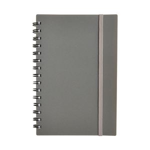A5 PP Cover Spiral Notebook Loose-<b>leaf</b> Notebook Minimalist Double Wire-O Journal with Elastic Band Closure - Product Image 1
