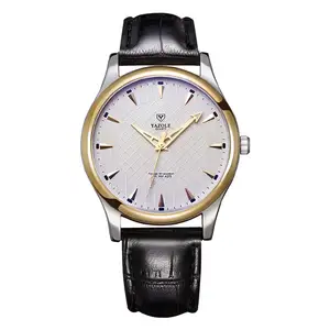 YAZOLE K 425 minimaliste classique hommes montres à quartz montre personnalisée étanche en cuir montre-bracelet en gros