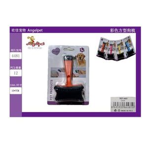 Pettine Quadrato Colorato per la Toelettatura dei Cani - Product Image 3