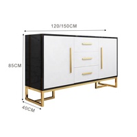 Meubles de luxe modernes 2 portes et 3 tiroirs, mobilier de buffet pour la salle à manger, offre spéciale