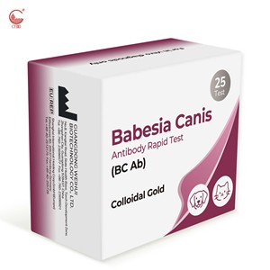 Kit de test rapide vétérinaire Babesia Canis Ab pour la détection des maladies transmises par les tiques chez le chien, test d'anticorps de la babésiose canine sur sang/sérum/plasma, carte de test en 10 minutes - Product Image 4