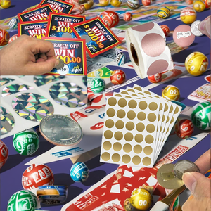 Autocollants à gratter en papier doré, 1 pouce, 450 pièces, 1,89 pouces x 0,59 pouces, rectangles, cartes à gratter, étiquettes - Product Image 3