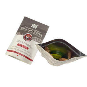 Bolsa de Papel Kraft Mate de 60g, Impresa con Grabado, Resistente a la Humedad, con Cierre Hermético a Prueba de Niños, para Snacks, Papas Fritas y Otros Alimentos - Product Image 4