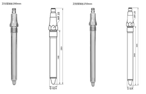 Taidacent 100/150/200/250mm G1/2 PNP NPN PWM Submersible Level Probe Fluid Level Sensor Pipe Substance Level Probe <b>Cheap</b> Smart L - Product Image 4