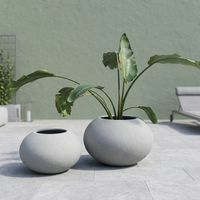 Jardinière en fibre de verre sur mesure, pot de fleurs décoratif, grand récipient d'intérieur/extérieur pour la maison, le jardin, l'hôtel, la station balnéaire