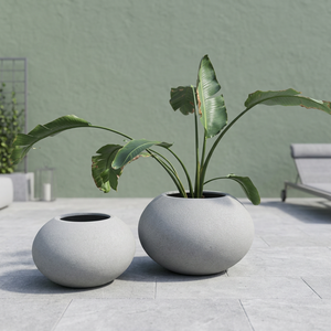Custom Design Fiberglass Garden Flower Planter Decorative Plant <b>Pot</b> <b>Large</b> Indoor Outdoor Container for Home Garden Hotel Resort - Product Image 1
