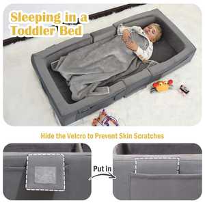 2025 Portable Voyage 2-en-1 Bébé Canapé-<span class=keywords><strong>Lit</strong></span> Pliable Empilable Canapés Rembourrés pour Enfants - Product Image 4