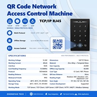 Lecteur RFID réseau TCP/IP, interface RJ45, prise en charge de la télécommande, UDP HTTP MQTT, lecteur de code QR 13,56 MHz, lecteur IC pour contrôle d'accès