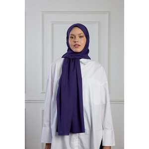 Pure Cotton Eggplant Purple <b>Scarf</b>-Part of <b>Hat</b> & <b>Glove</b> <b>Sets</b> Collection - Product Image 2