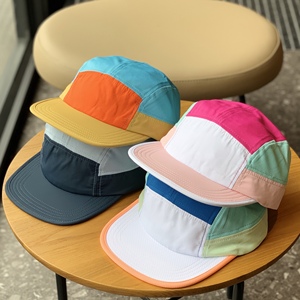 Đường phố Mỹ cá nhân màu sắc nhanh chóng làm khô phẳng vành năm mảnh <span class=keywords><strong>cap</strong></span> người đàn ông của phụ nữ ngoài trời thoáng khí thể thao Mũ bóng chày - Product Image 2