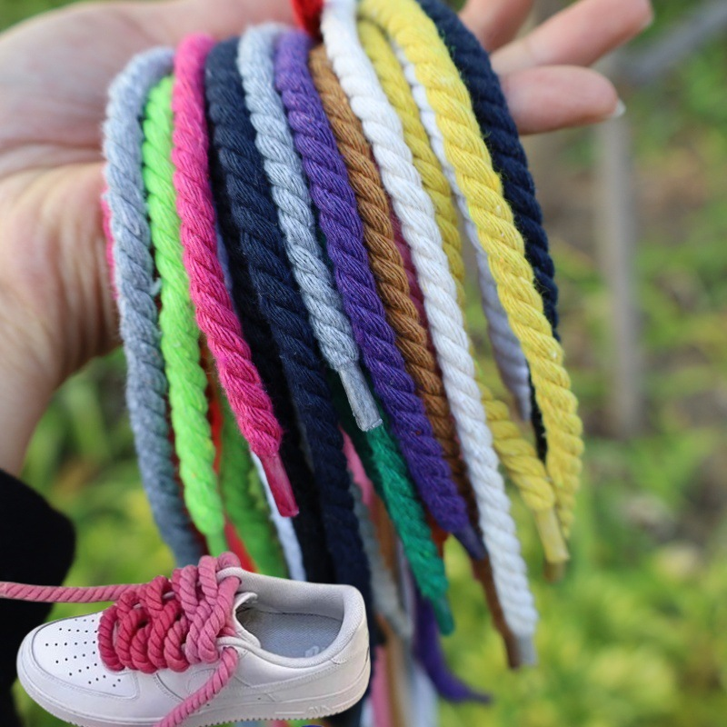 Thick Rope Shoe Laces Twisted Shoelaces