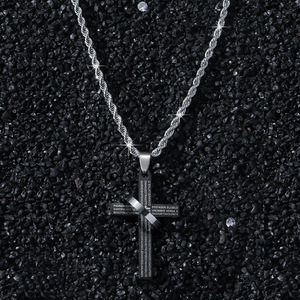2026 Hot Selling Simple Popular Design <b>Cross</b> Pendant Necklace Hiphop Stainless Steel Men's Necklaces Fashion Jewelry Wholesale - Product Image 3