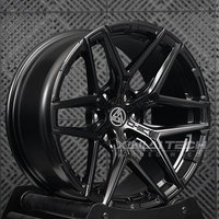 Jantes en alliage forgées 777 noir brillant à bords usinés, 20 et 22 pouces, 6x139.7, à rayons en Y, pour Nissan Patrol Y62 SUV tout-terrain