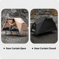Lit de camping pliable léger en tissu Oxford pour une personne, une chambre, trois saisons