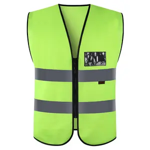 建筑工人反光聚酯夹克，可定制安全设备反光服装标志