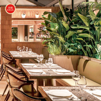 Muebles de Restaurante Árabe de Lujo, Juego de Mesa y Sillas, Sofá Personalizado para Restaurante de Hotel, Silla de Comedor de Madera y Ratán