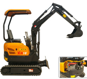 Miniexcavadora de cadenas Rhinoceros XN16 de 1.5-2 toneladas con motor Yanmar, caja de cambios PLC, bomba hidráulica, motor y cucharón de 0.045m para uso doméstico con 1 año de garantía. - Product Image 4