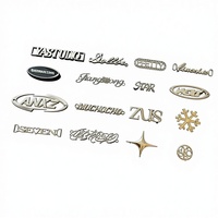 Conception de logo de marque OEM ODM, étiquette métallique personnalisée en alliage de zinc pour vêtements