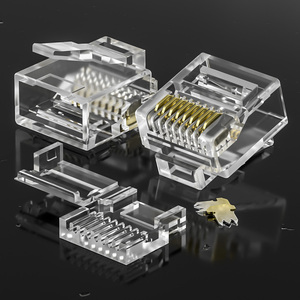 Ngắn Cáp mạng Ethernet với 8-pin nam RJ45 nối kim loại FTP STP 8P8C Modular cắm Viễn Thông bộ phận - Product Image 5