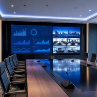 Écran LED COB ultra-fin à petit pas 600*337.5mm P0.9 P1.25 P1.53, panneau mural vidéo LED d'intérieur avec HDR10+ pour salle de contrôle
