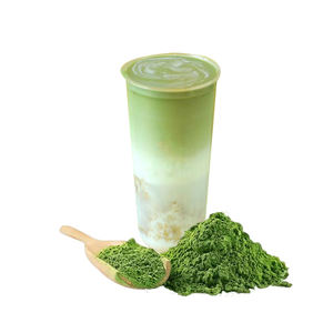 Poudre de thé à bulles au matcha instantanée, saveur avec sucre et ingrédients halal, en sachet - Product Image 2