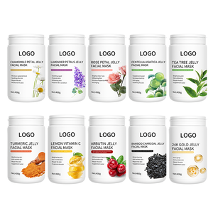 Masque facial en gelée de poudre de rose, masque fonctionnel de nettoyage en profondeur pour salon de beauté, marque privée - Product Image 2