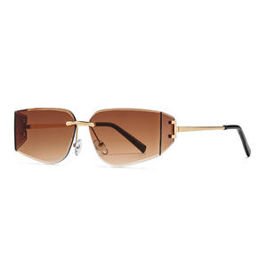 Nuevas Gafas de Sol Retro Europeas Americanas con Marco Metálico UV400 para Mujer, Estilo Urbano a la Moda, Tipo 3 - Product Image 2
