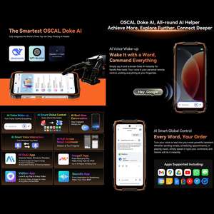 新型Blackview Oscal Pilot 3 5Gタフネススマホ 12GB+256GB OTG NFC 6.78インチ 指紋認証解除 デュアルSIM 5G携帯電話 - Product Image 6