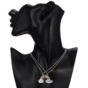Alla moda Cuciture di Amicizia Della Collana Arcobaleno Collana Del Pendente per Le Donne Migliori amici - Product Image 6