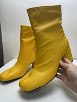 Bottines et Bottes à Talons pour Femmes, Bottes Noires Épaises à Talons Aiguilles et Chunky
