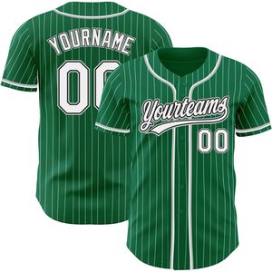 Custom Pinstripe Baseball Jersey Button <b>Down</b> Personalized Unisex Adult Breathable Sports Uniform Stitched Name Number Logo - Product Image 1