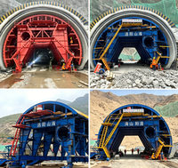 Chariot de revêtement sur mesure pour la construction de tunnels ferroviaires en béton avec plaques d'acier industrielles combinées