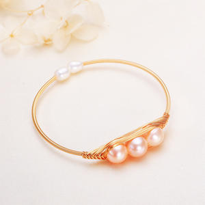 Pulsera de Perlas de Agua Dulce Estilo Cacahuete de Zhuji, Joyería Artesanal de Perlas Pequeñas y Frescas para Niñas, Diseño de Accesorios Versátiles - Product Image 3