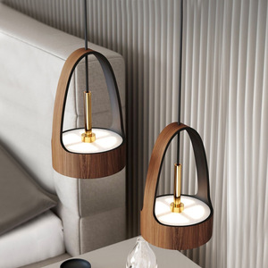 Lámpara Colgante de Estilo Zen Chino Moderno Minimalista Nórdico con Acabado de Madera para Restaurante, Bar, Mostrador, Hoteles y Casas de Huéspedes - Product Image 4